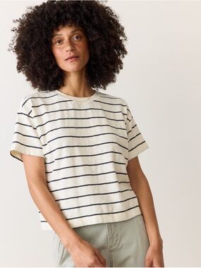 Sadie Vintage Slub Crop Tee